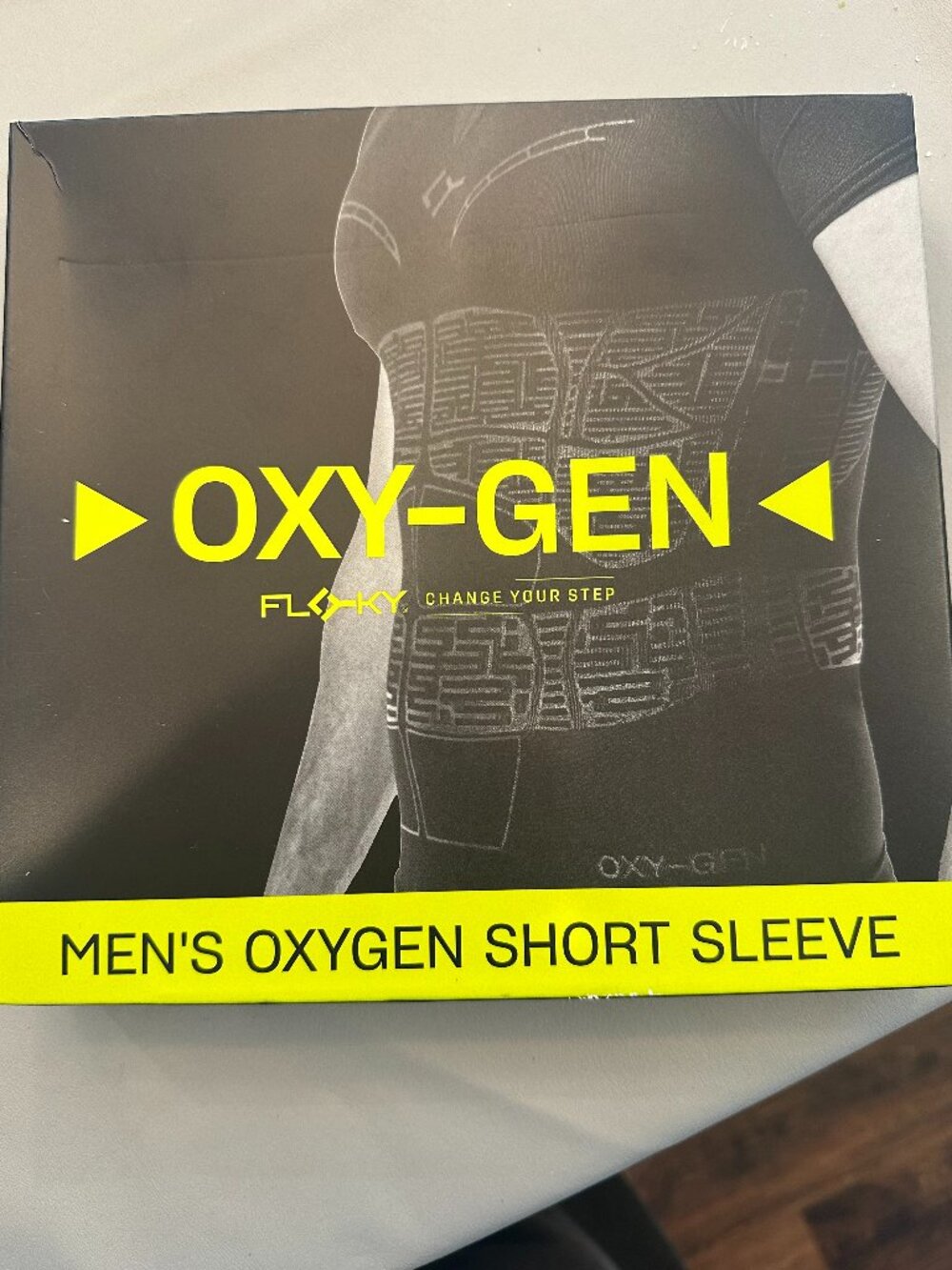FLOKY MENS OXYGEN SHORT SLEEVE SHIRT BLACK SMALL MEDIUM